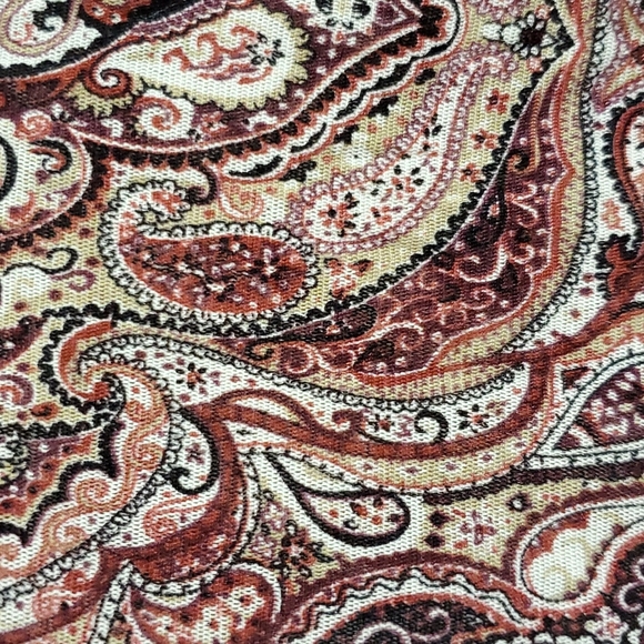 New York and Co. Bohemian Design Sheer Long Sleeve Top - Picture 2 of 5